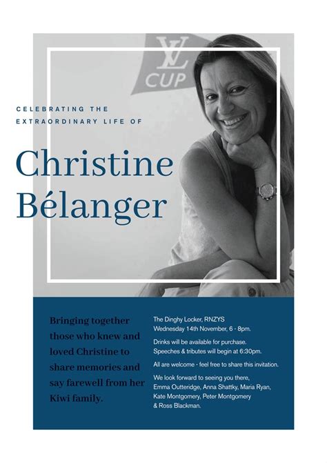 Celebration of Life: Christine Belanger 